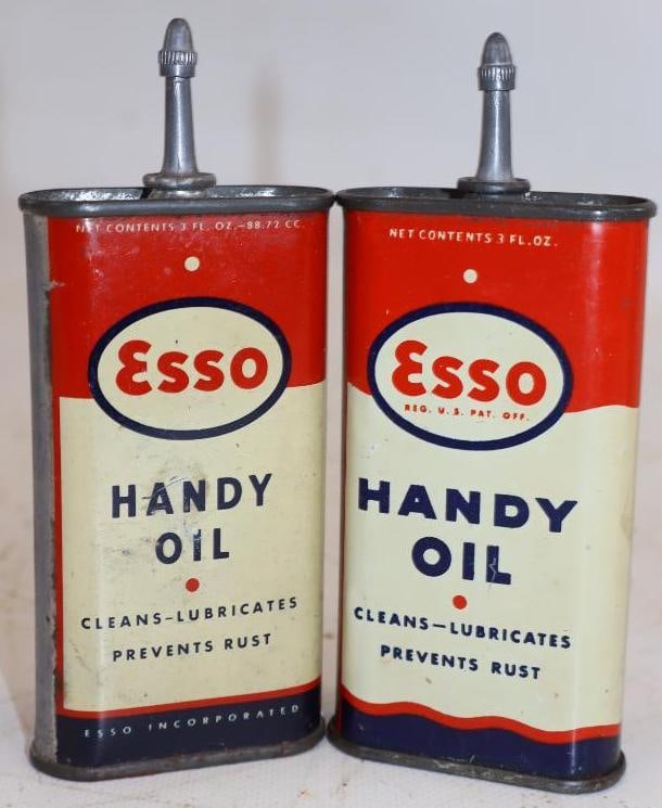 Group of 2 Esso Leadtop Handy Oiler Cans (1 of 2)