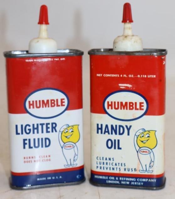 Group of 2 Humble Handy Oiler and Lighter Fluid Cans (1 of 2)