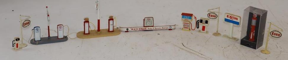 Group of 11 Plastic Gas Station Pump Signs & Toy Displays (1 of 8)