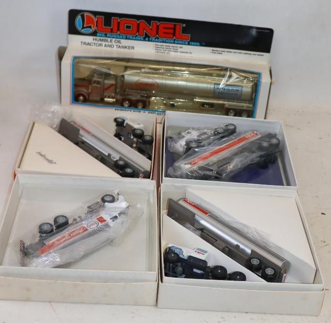 Group of 5 Humble/ Exxon Lionel and Winross Tanker Trucks In Original Boxes (1 of 7)