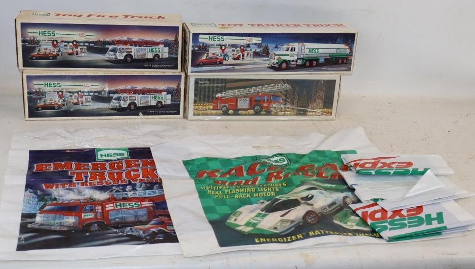 Group of 9 Hess Gas Station Toy Trucks In Original Boxes And Advertising Bags (1 of 8)