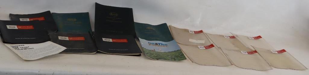 Group of 15 Esso & Enco Lubrication Survey & Recommendations Binders & Advertising Paper Sleeves: Largest is 11.5" x 9"