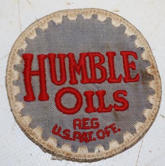 Early Humble Oil Advertising Coat Patch: 2.75" x 2.75"