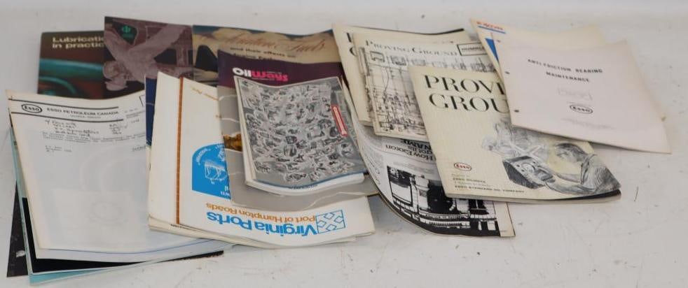 Group of 20 Humble, Carter, Esso & Exxon Product & History Books & Magazines: Largest is 8.5" x 12"