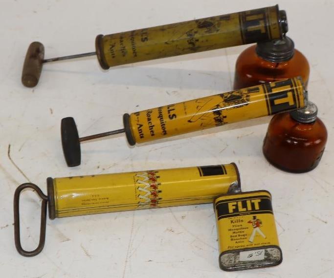 Group of 3 Different Flit Insecticide Sprayers (1 of 4)