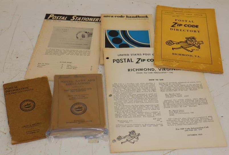 Group of 6 1917 -1974 Postal Information Directory Booklets & Pamphlets (1 of 5)