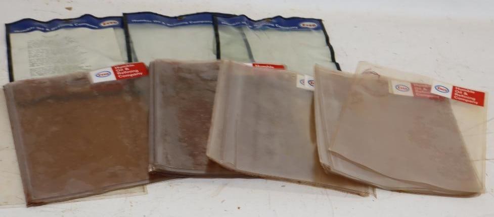 Group of Enco and Esso Plastic Documents Protectors: 11.25x11 Each