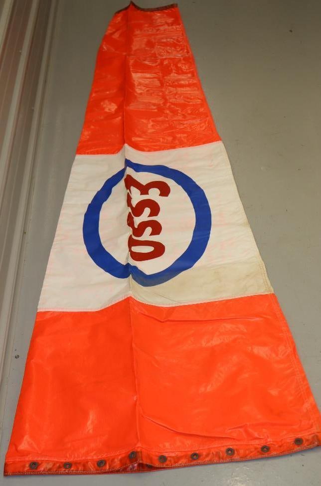 Esso Advertising Vinyl Airport Windsock: 28" x 96"