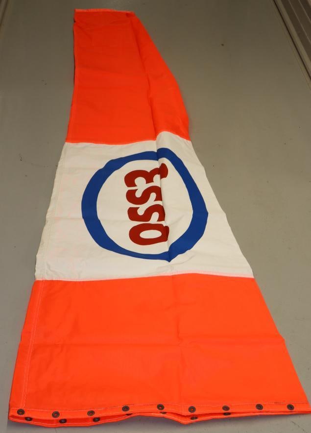Esso Advertising Vinyl Airport Windsock: 28" x 96"