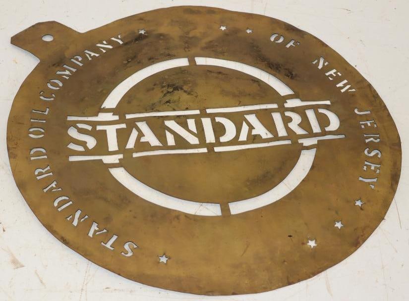 Standard of New Jersey Brass Oil Barrel Stencil (1 of 4)