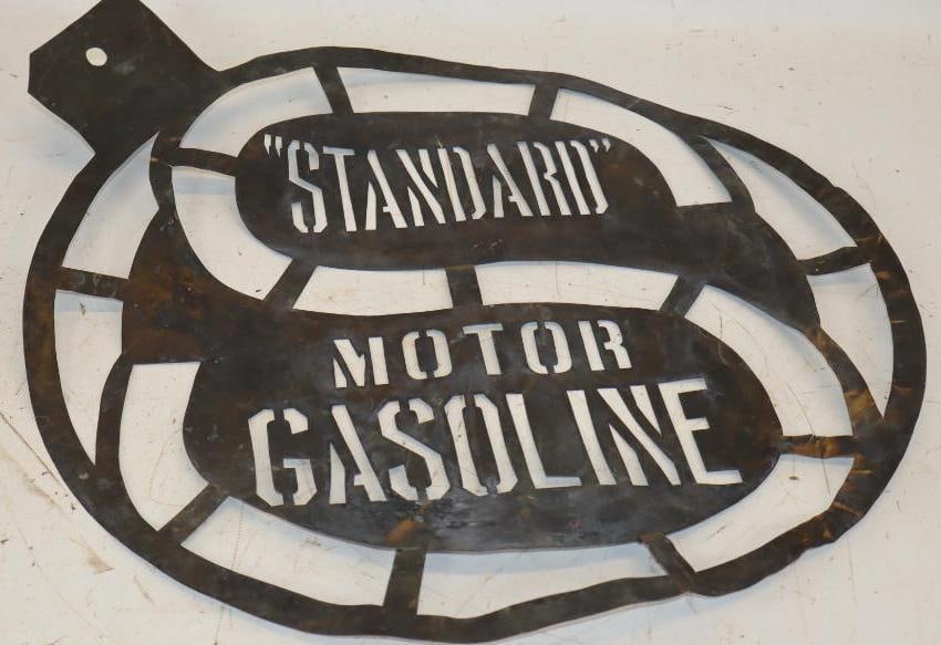 "Standard" Motor, Gasoline, Brass Barrel Stencil (1 of 4)