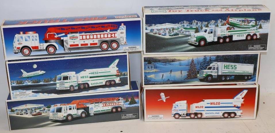 Group of 6 Hess & Wilco Gas Station Toy Trucks in Original Boxes (1 of 4)