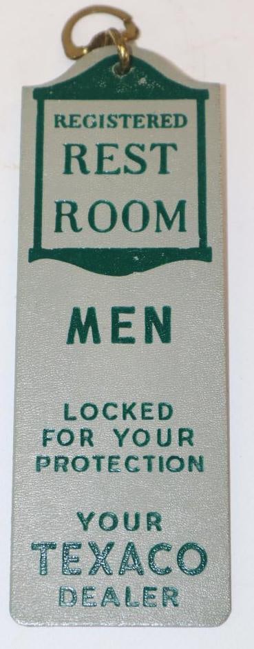 Texaco Registered Men's Restroom Keyholder (1 of 4)