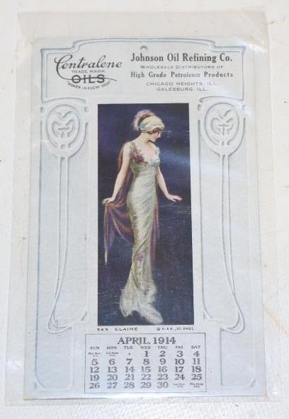 Johnson Oil Refining April 1914 Advertising Postcard: 5.25" x 3.25"