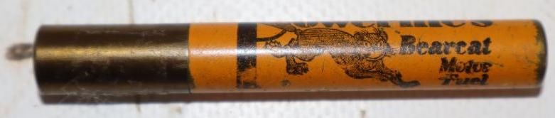 Powerine's Bearcat Motor Fuel Advertising Stick Lighter: 3" x .25"
