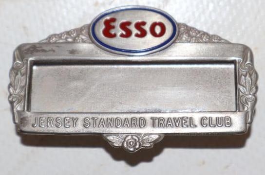 Esso Jersey's Standard Travel Club Employee Pinback Badge (1 of 2)