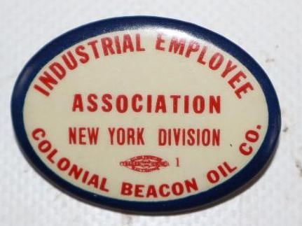Colonial Beacon Oil Industrial Employee Pinback Badge (1 of 2)