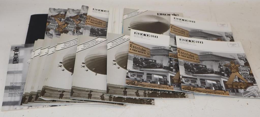 Large Group of Exxon Company Humble News, The Record & Profile Company Magazines: Largest is 8.5" x 11"