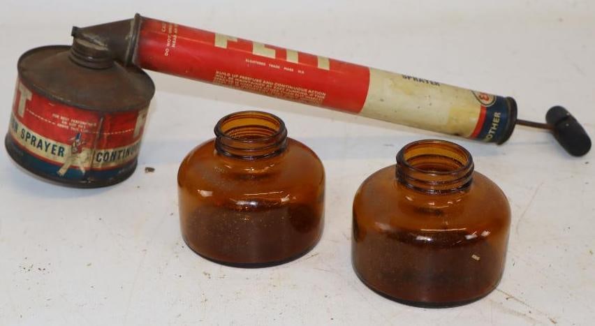 Flit Continuous Action Sprayer with 2 Extra Product Replacement Jars: Largest is 3.25" x 14" x 4"