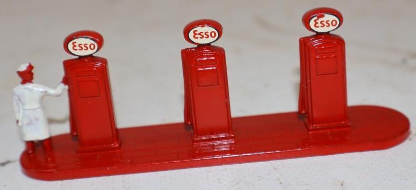 Metal Esso Gas Pump Toy Display By Lesney: 3.75" x 1" x 1.25"
