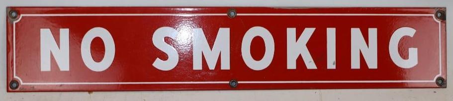 Standard Oil Horizontal No Smoking Sign (1 of 4)