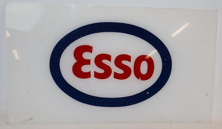 Plastic Esso Advertising Sign Lense: 27.5x15.5