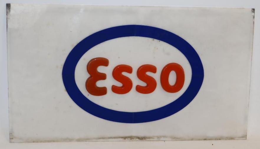 Embossed Esso Plastic Sign Lense (1 of 4)