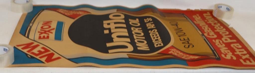 Exxon Uniflo Oil Can Poster: 24" x 36"