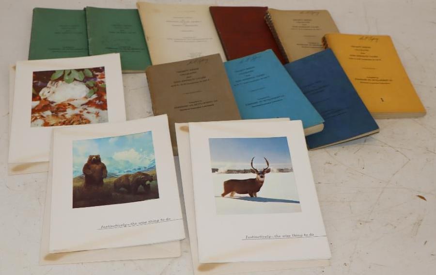 Large Group of Viscosity Standard Oil Equipment Books: Largest is 5.5" x 8.5"