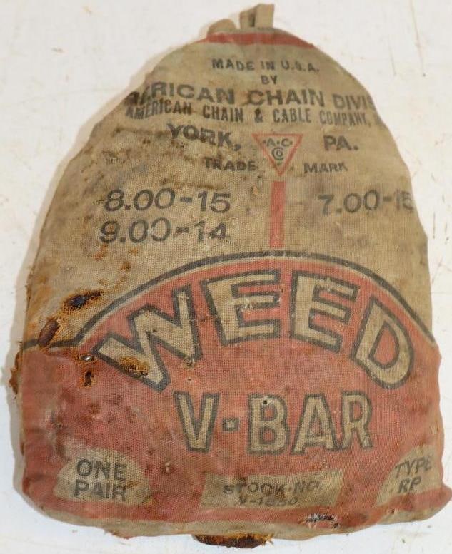 American Chain 1 Pair Type RP Weedchains in Original Canvas Bag (1 of 3)