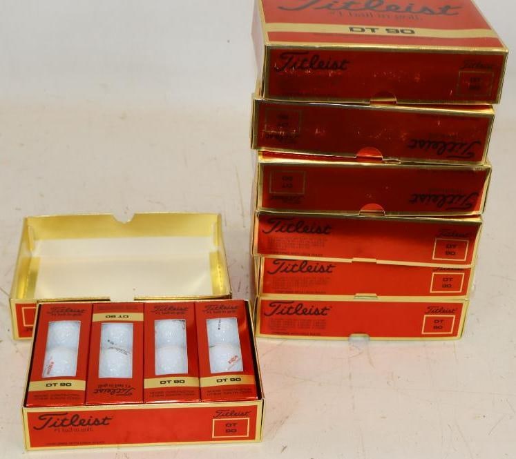 Group of 7 Dozen Exxon Titleist Golfballs in Original Boxes (1 of 3)