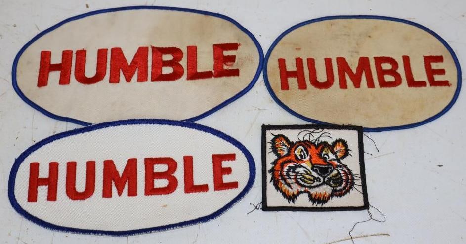 Group of 4 Humble Oil & Esso Tiger Coat Patches (1 of 2)