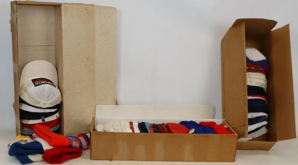 Group of 55 Esso & Exxon Advertising Winter & Summer Hats (1 of 4)