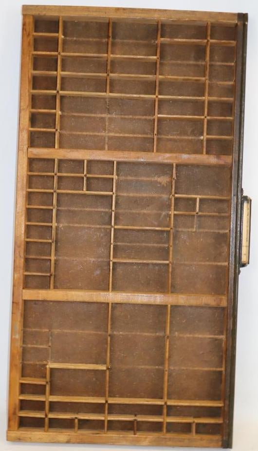 Group of 2 Printer Press Block Drawers (1 of 11)