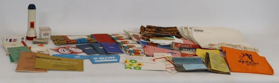 Large Group of Esso & Exxon Gas Station Products & Giveaways: Largest is 9" x 6"
