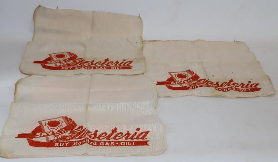 Group of 3 Gaseteria Bonded Gas Advertising Cloth Towels (1 of 5)