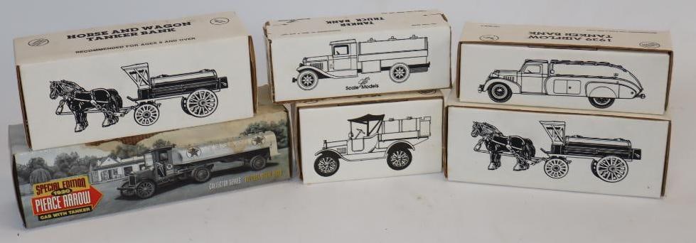 Group of 5 Texaco Gas Station Toy Trucks in Original Boxes (1 of 5)