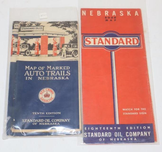 Group of 3 Standard Oil of Nebraska Gas Station Road Maps (1 of 4)