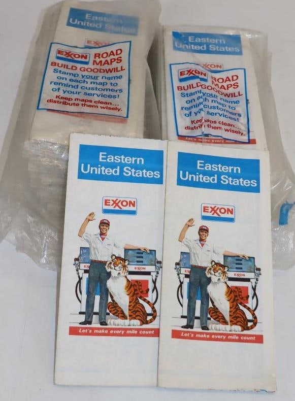 Large Group of Eastern US Exxon Gas Station Road Maps (1 of 5)
