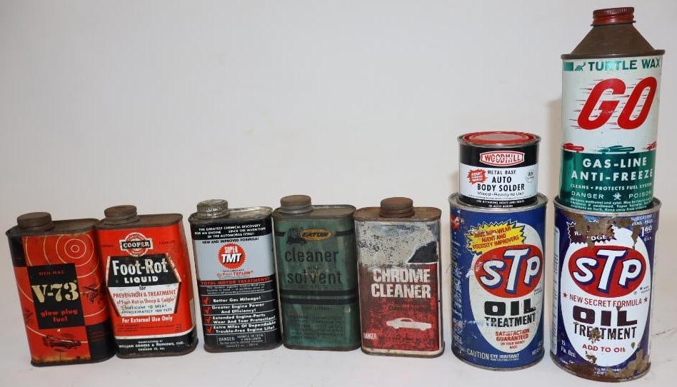 Group of 9 Car Care Product Cans (1 of 5)
