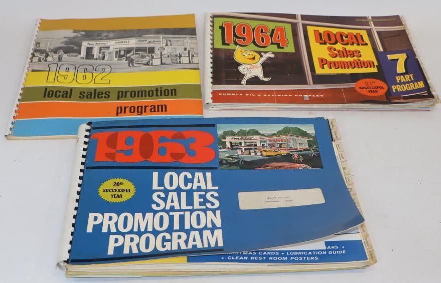 Group of 3 1962-1964 Esso Local Sales Promotion Programs: 14" x 11"