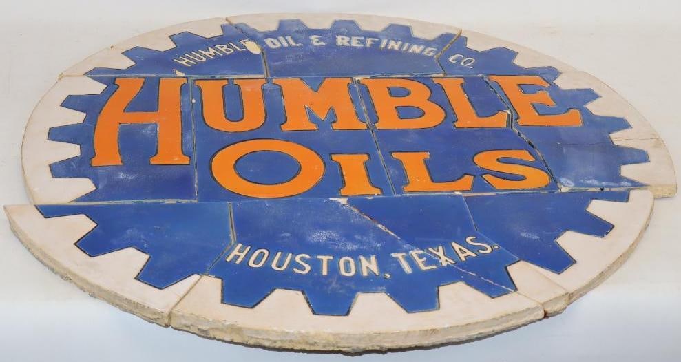 Humble Oil and Refining Co Houston, TX Ceramic Floor Tile Pieces from Historical Building (1 of 9)