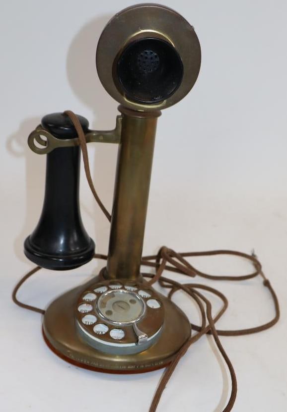 1910's American Bell Brass Candlestick Telephone (1 of 4)