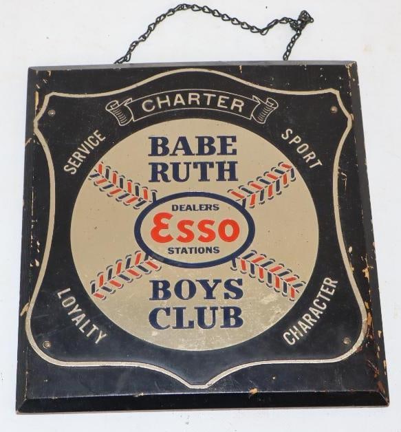 Esso Dealers Babe Ruth Boys Club Sign (1 of 2)