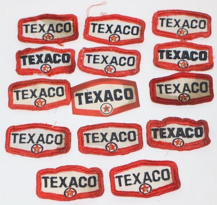 Group of 14 Texaco Tomahawk Advertising Shirt Patches (1 of 5)
