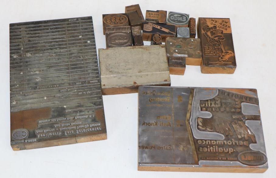 Group of 17 Esso Printing Press Stamps (1 of 7)