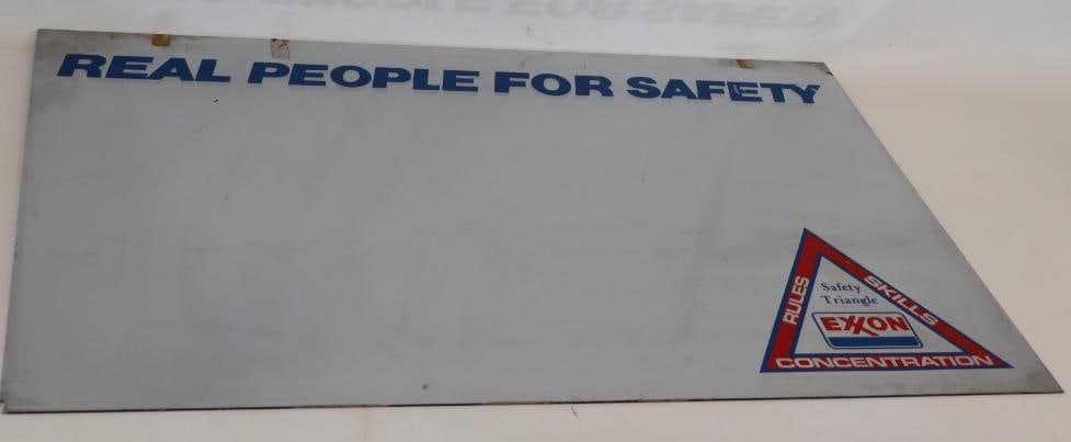 Exxon Real People For Safety Advertising Mirror: 24x36