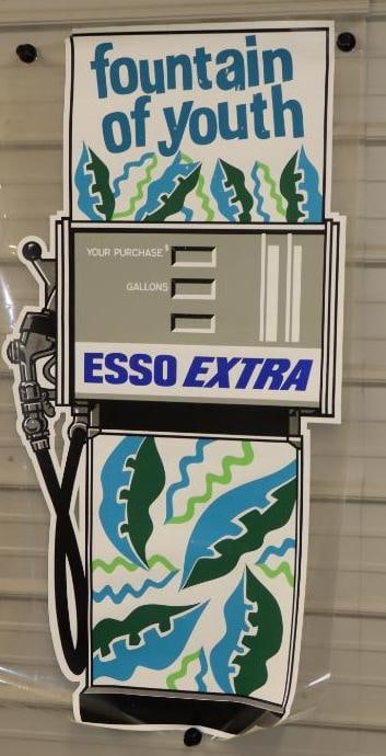 Esso Fountain of Youth Plastic and Paper Poster Advertising Kit with Original Box: Box Measures 4x4x34
