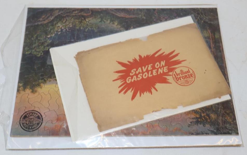 Johnson Oil Refining Grease Gas Station Puzzle With Envelop (1 of 2)