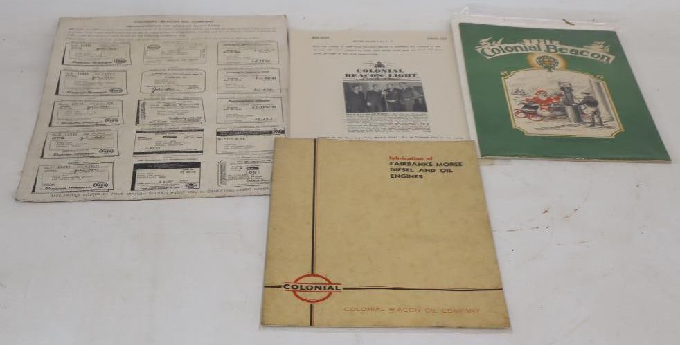 Group of 4 Colonial Beacon Booklets and Accepted Credit Card Poster: 11x14 Is the Largest